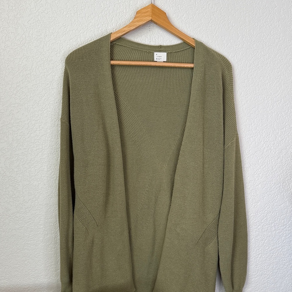 A New Day Cardigan Oversized Green size Medium